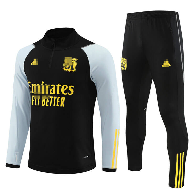 Sudadera Entrenamiento Olympique De Lyon 2023/2024 Negro