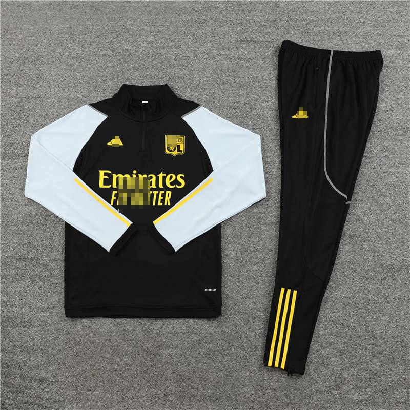 Sudadera Entrenamiento Olympique De Lyon 2023/2024 Negro