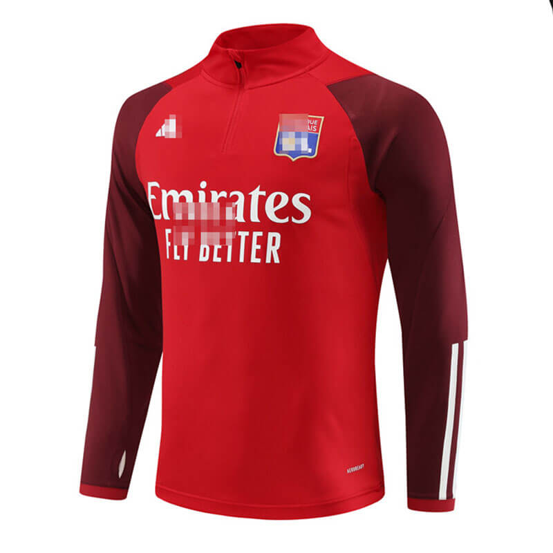 Sudadera Entrenamiento Olympique De Lyon 2023/2024 Rojo