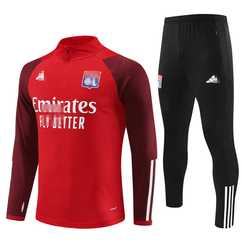 Sudadera Entrenamiento Olympique De Lyon 2023/2024 Rojo