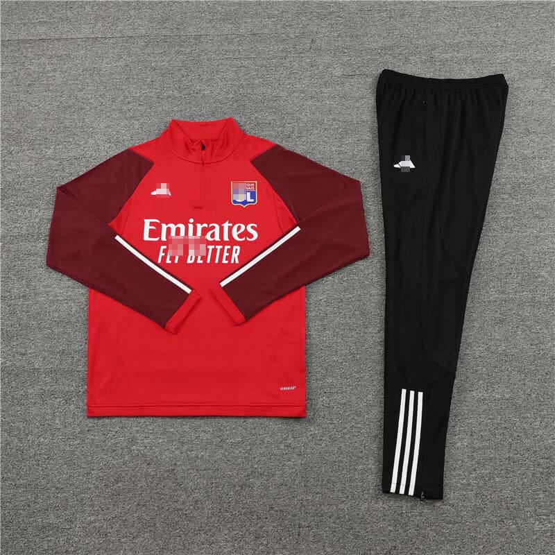 Sudadera Entrenamiento Olympique De Lyon 2023/2024 Rojo