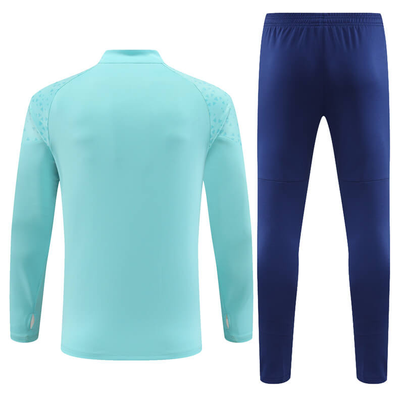 Sudadera Entrenamiento Olympique Marsella 2023/2024 Niño Kit Azul Claro
