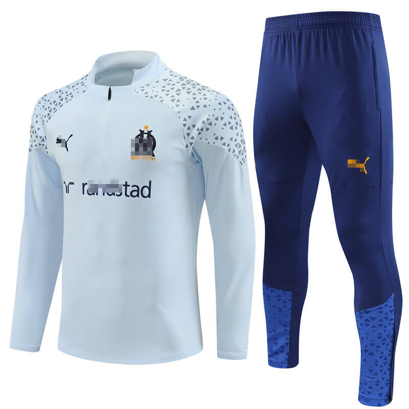 Sudadera Entrenamiento Olympique Marsella 2023/2024 Gris Claro