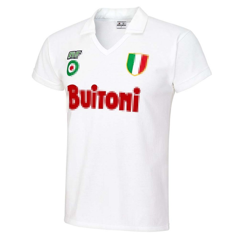 Camiseta Napoli Away Retro 1987/1988 Blanco