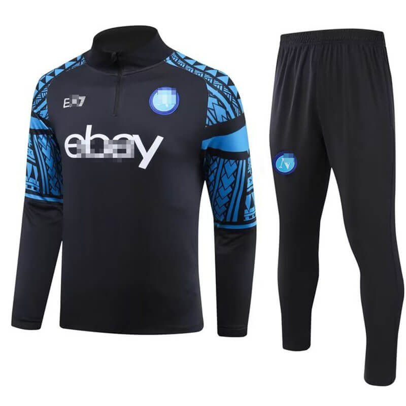 Sudadera Entrenamiento Napoli 2023/2024 Kit Negro