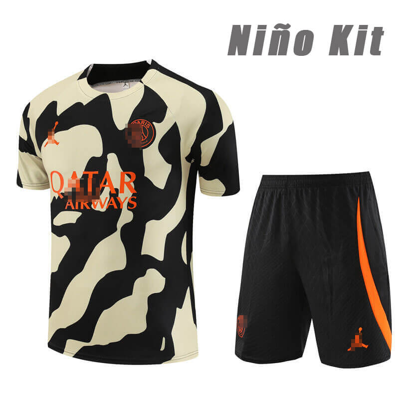 Camiseta de Entrenamiento de PSG 2023/2024 Niño Kit Amarillo/Negro