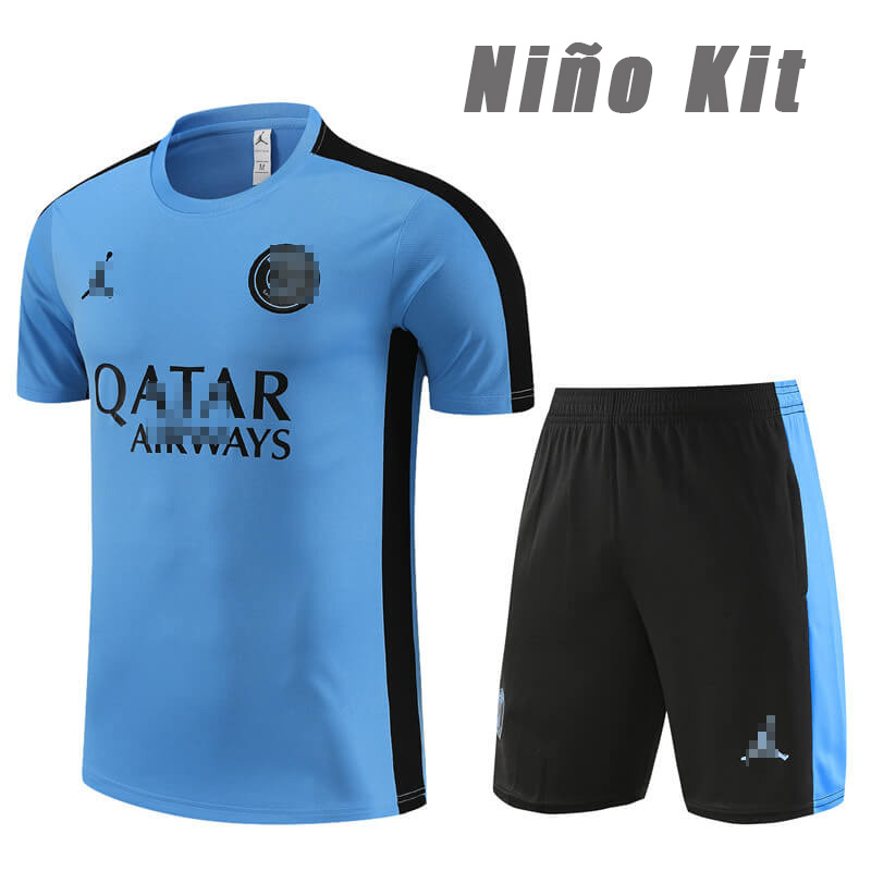 Camiseta de Entrenamiento de PSG 2023/2024 Niño Kit Azul/Negro