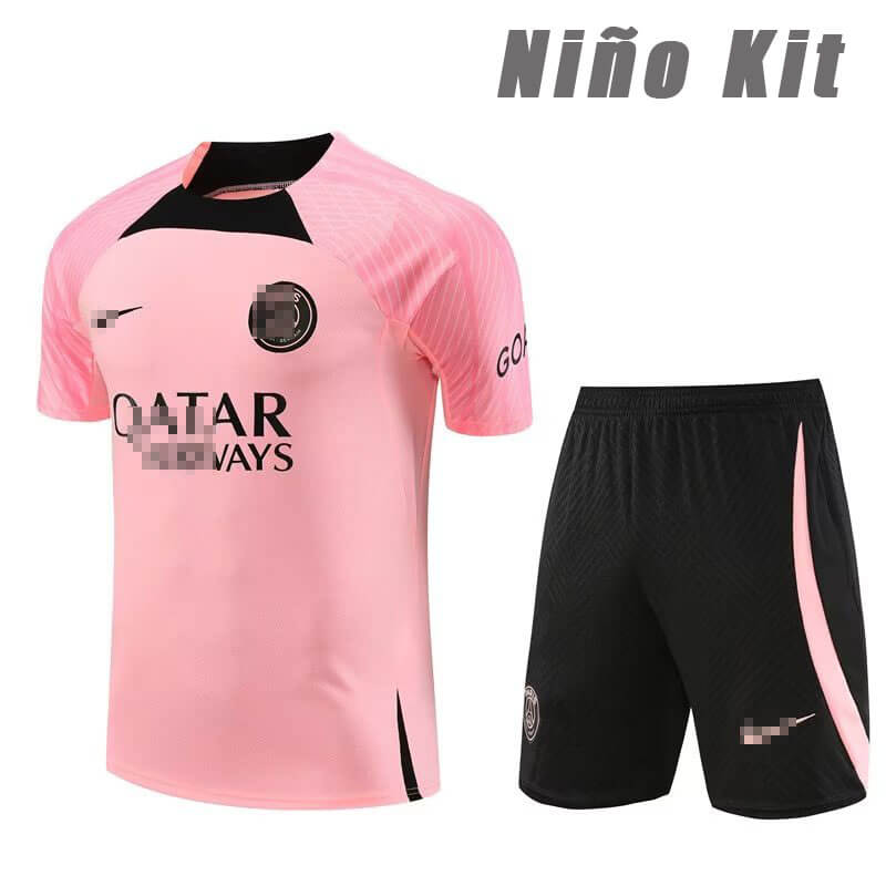 Camiseta de Entrenamiento de PSG 2023/2024 Niño Kit Rosa