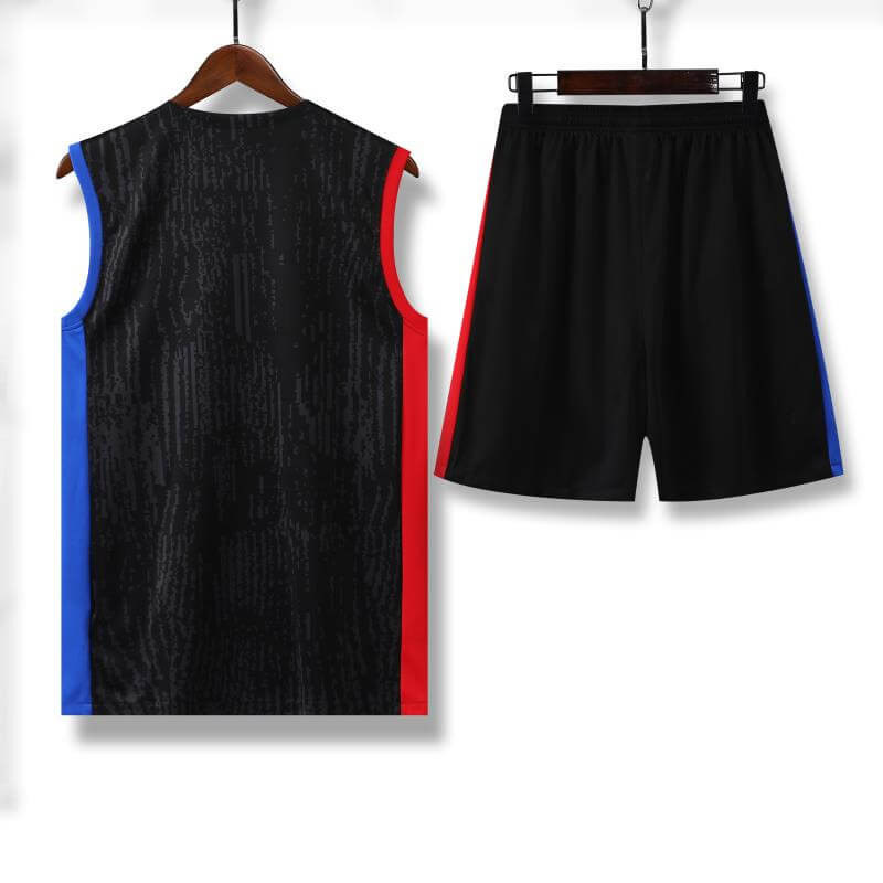Camiseta de Entrenamiento de PSG Sin Mangas 2023/2024 Kit Negro/Rojo/Azul