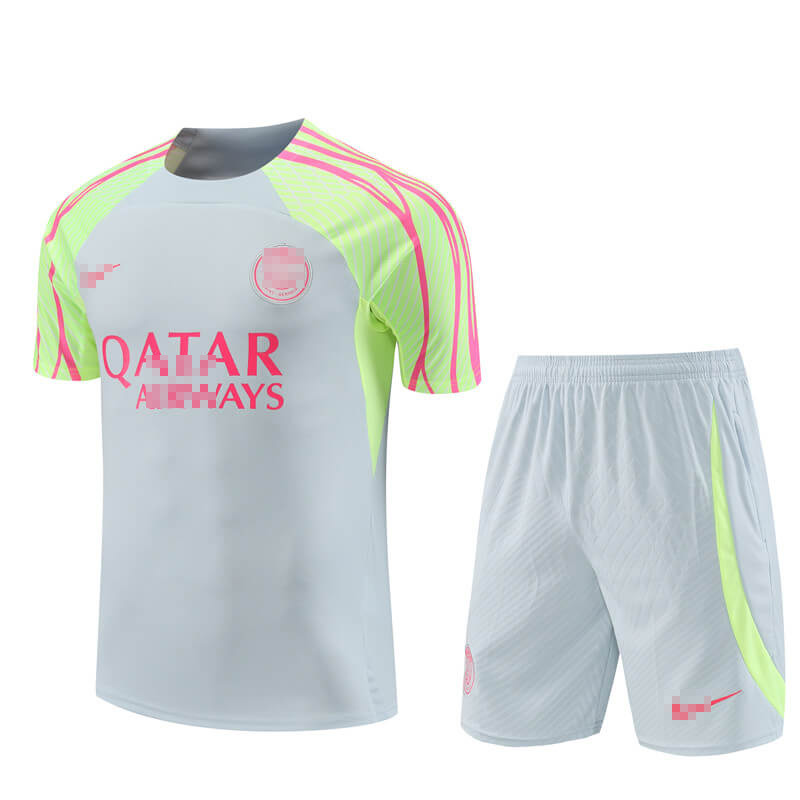 Camiseta de Entrenamiento PSG 2023/2024 Gris Claro/Verde Kit