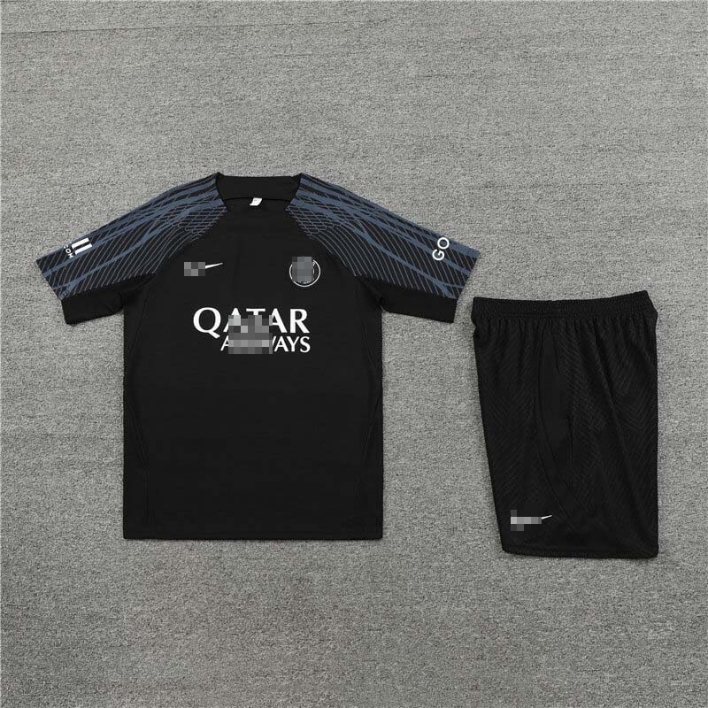 Camiseta de Entrenamiento PSG 2023/2024 Negro Marca Blanco Kit