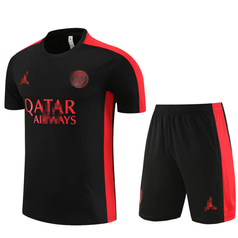 Camiseta de Entrenamiento PSG 2023/2024 Negro/Rojo Kit