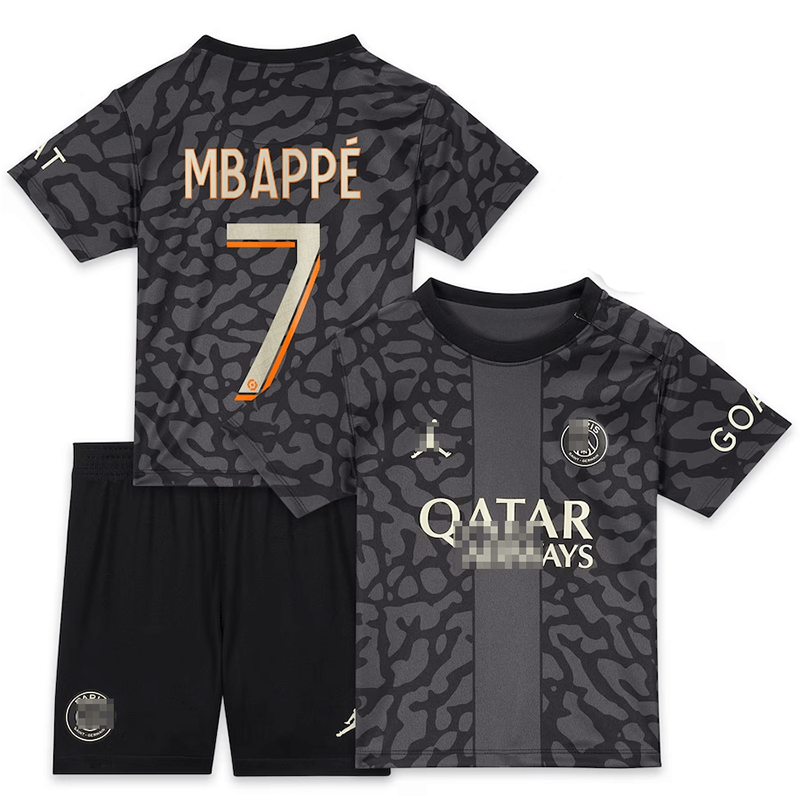 Camiseta Mbappé 7 PSG 2023/2024 Third Niño Kit