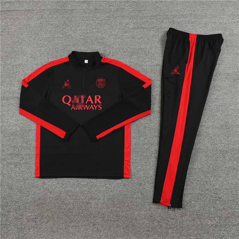 Sudadera de Entrenamiento PSG Negro/Rojo 2023/2024