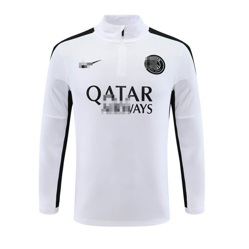 Sudadera Entrenamiento PSG 2023/2024 Blanco/Negro