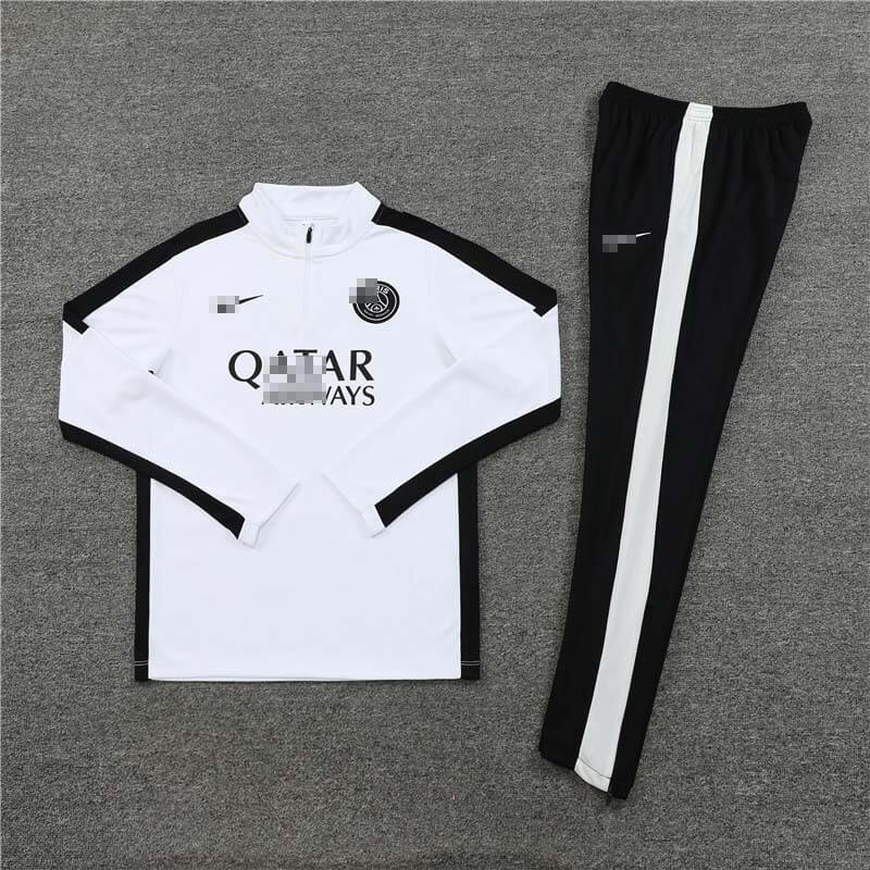Sudadera Entrenamiento PSG 2023/2024 Blanco/Negro