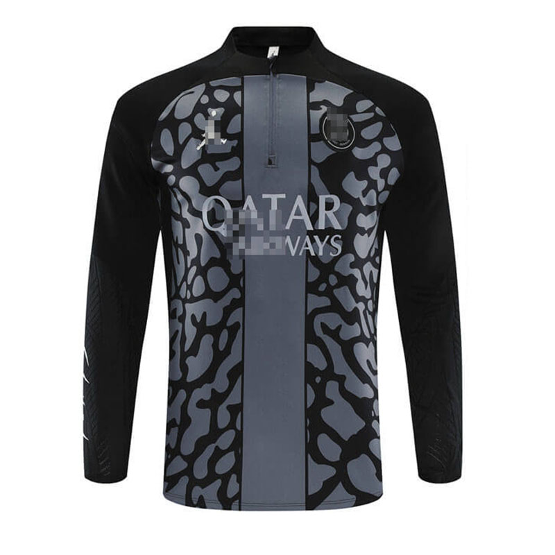 Sudadera Entrenamiento PSG 2023/2024 Negro/Gris