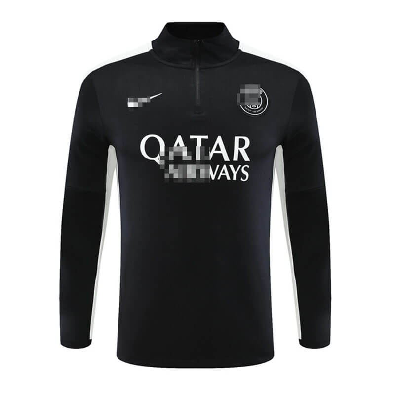 Sudadera Entrenamiento PSG 2023/2024 Negro/Blanco