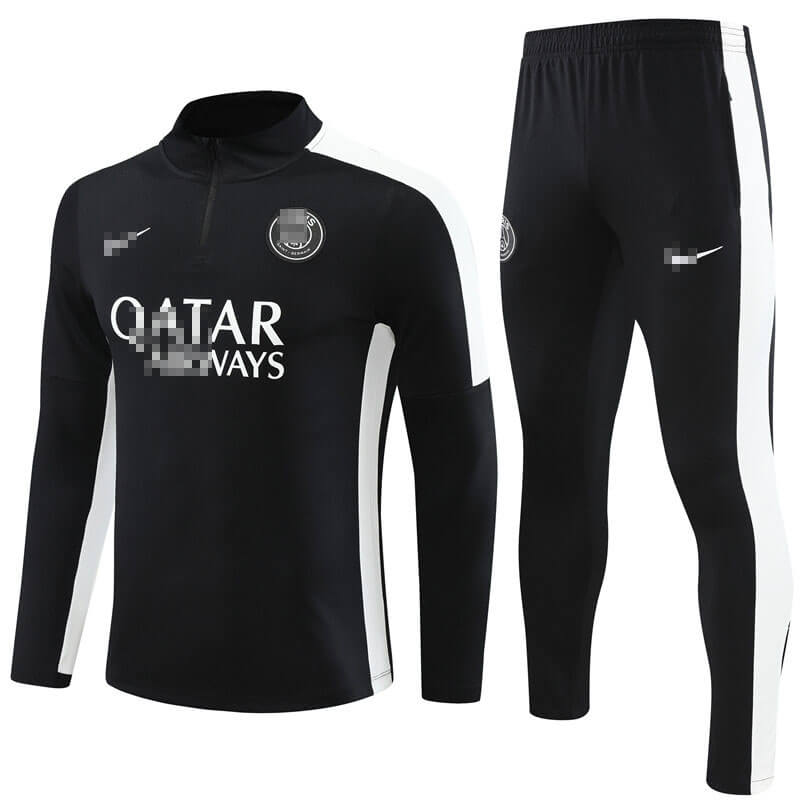 Sudadera Entrenamiento PSG 2023/2024 Kit Negro/Blanco