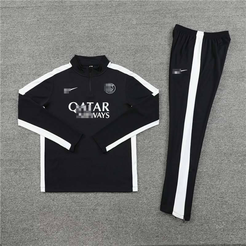 Sudadera Entrenamiento PSG 2023/2024 Kit Negro/Blanco