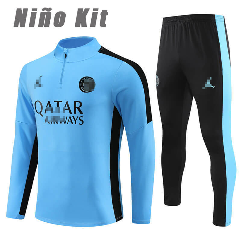 Sudadera Entrenamiento PSG 2023/2024 Niño Kit Azul/Negro