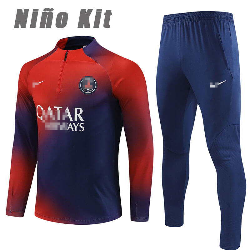 Sudadera Entrenamiento PSG 2023/2024 Niño Kit Rojo/Azul