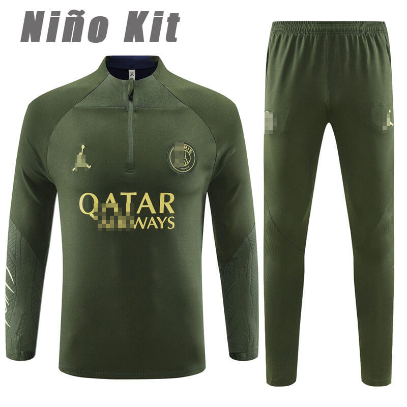 Sudadera Entrenamiento PSG 2023/2024 Niño Kit Verde