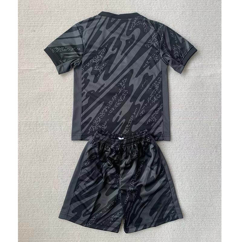 Camiseta De Portero Portugal Negro 2024 Niño Kit