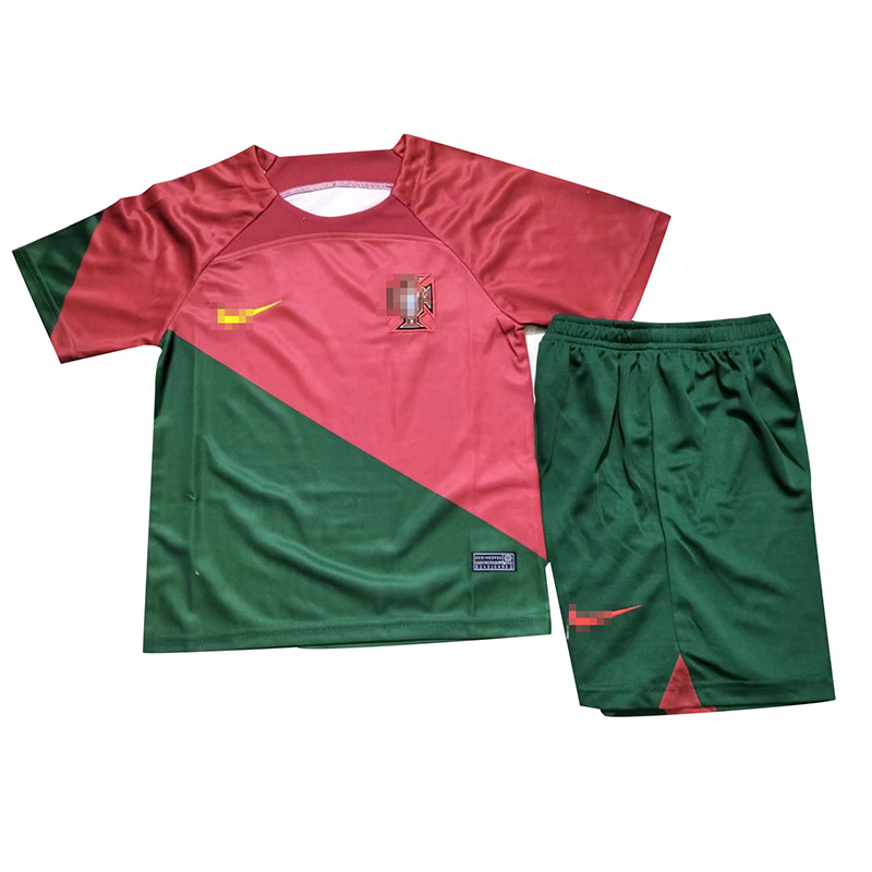 Camiseta Portugal 2022 Home Niño Kit