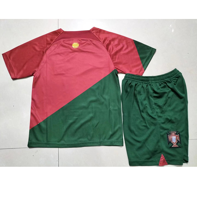Camiseta Portugal 2022 Home Niño Kit