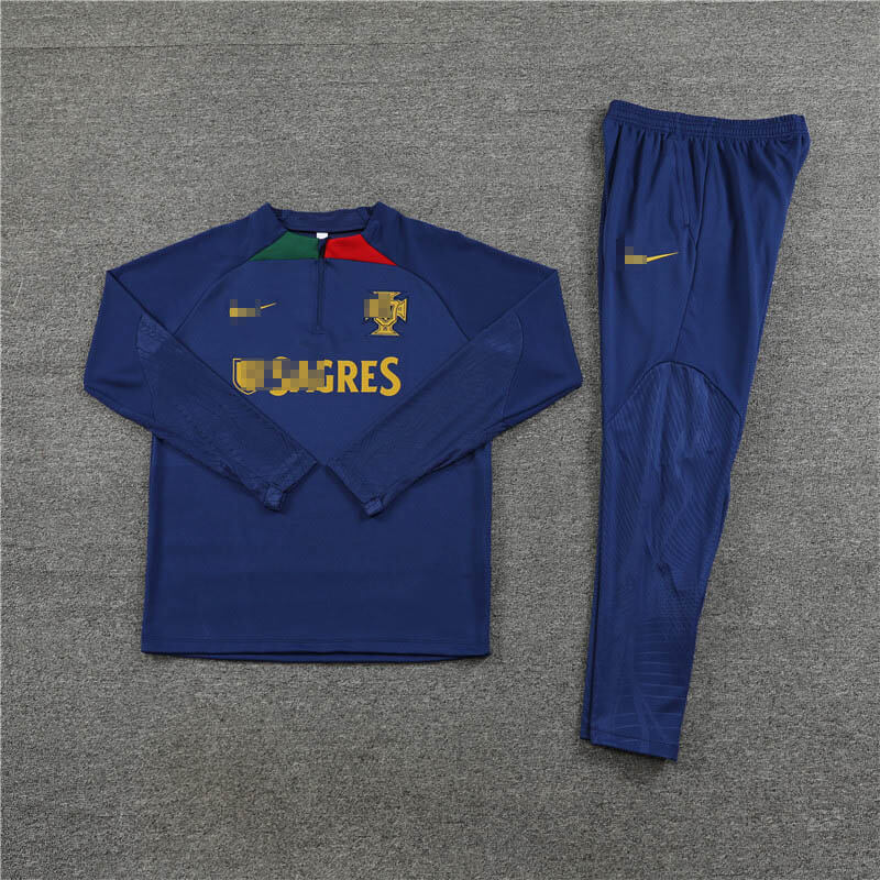 Sudadera Entrenamiento Portugal 2023 Niño Kit Azul