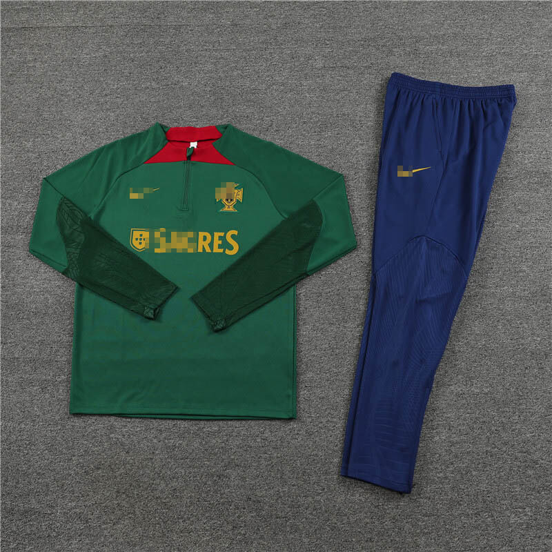 Sudadera Entrenamiento Portugal 2023 Niño Kit Verde