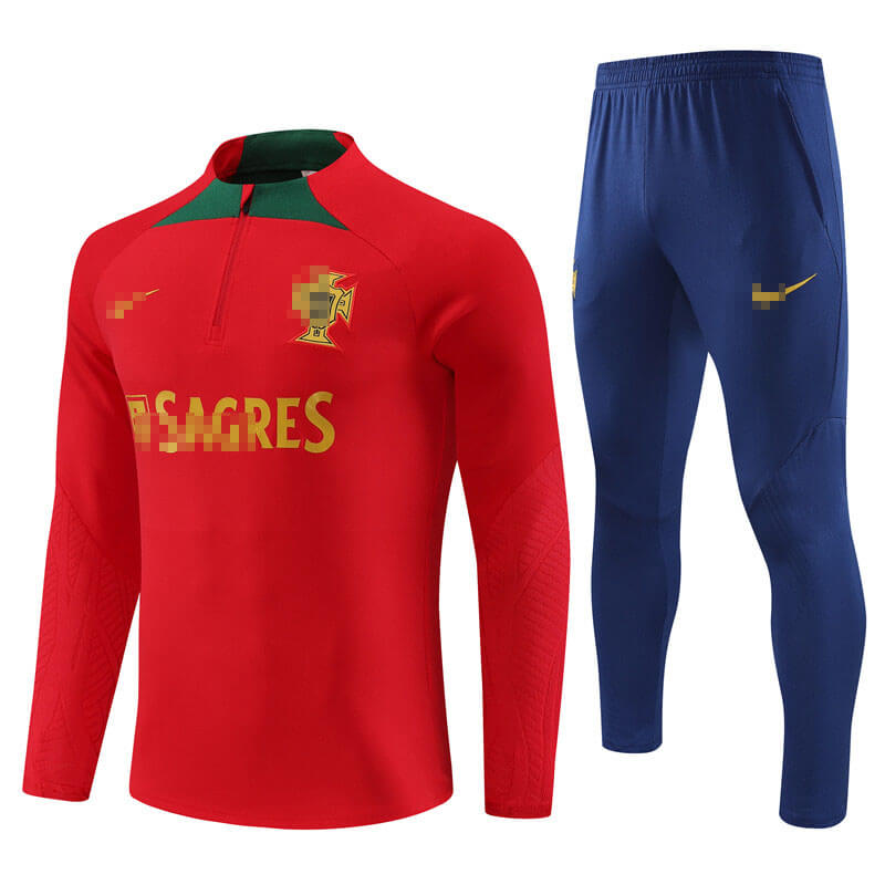 Sudadera Entrenamiento Portugal 2023 Kit Rojo