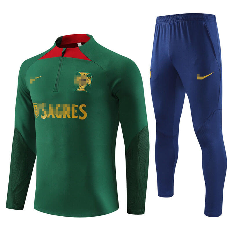 Sudadera Entrenamiento Portugal 2023 Kit Verde