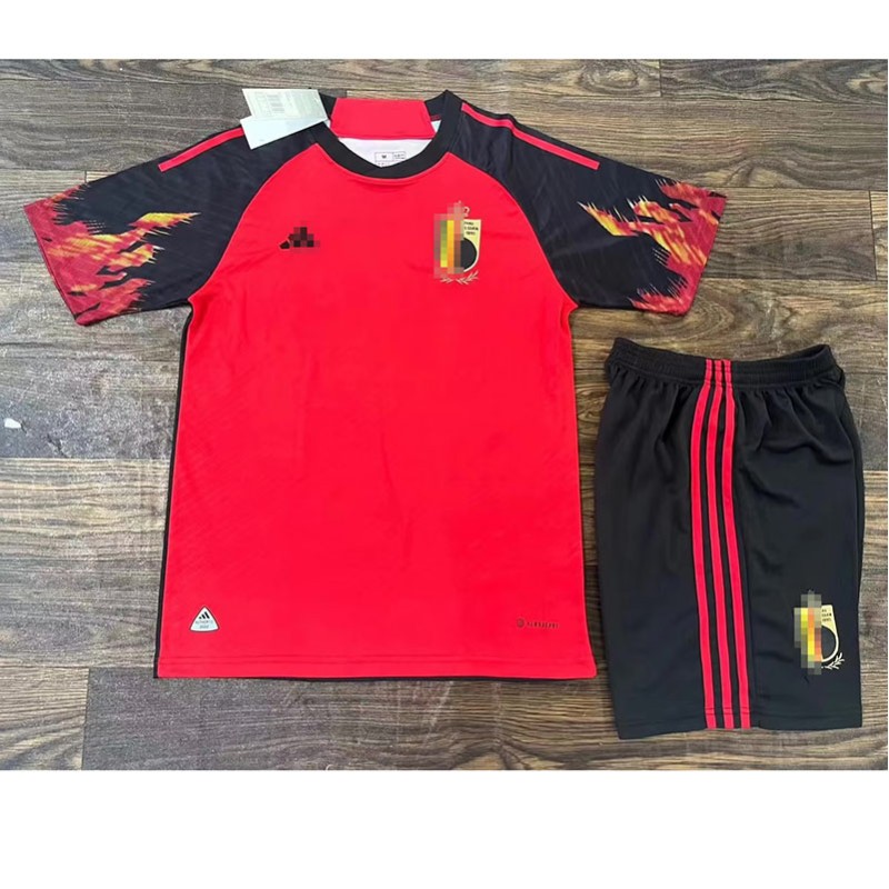 Camiseta Bélgica 2022 Home Mundial Niño Kit