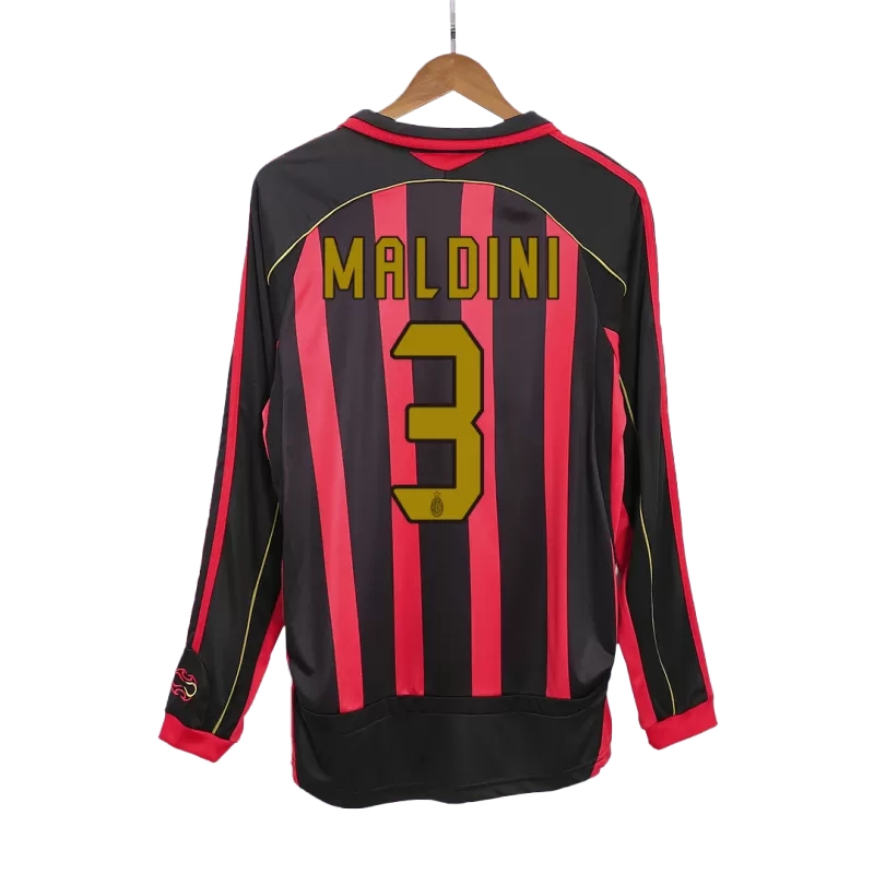 Camiseta MALDINI 3 AC Milan Retro 2006/07 ML Home