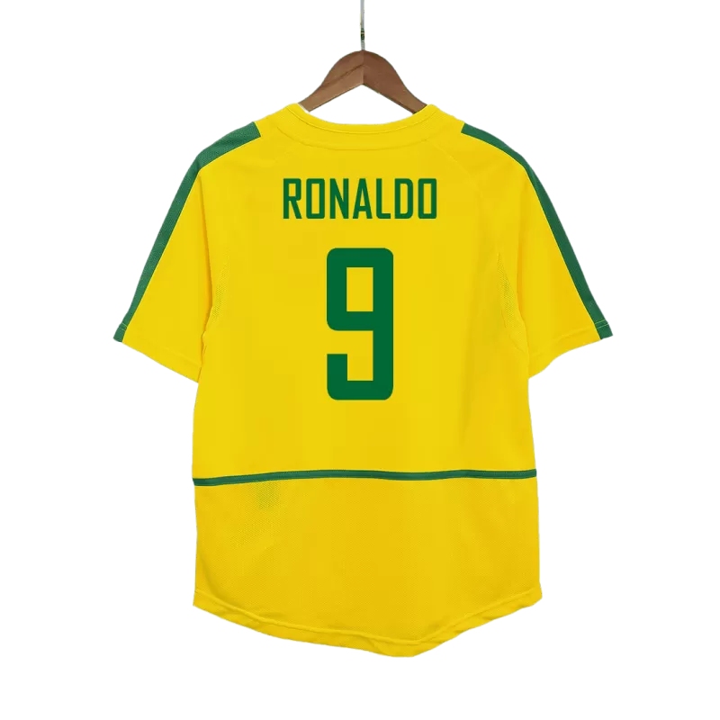 Camiseta RONALDO 9 Brasil Retro 2002/03 Home
