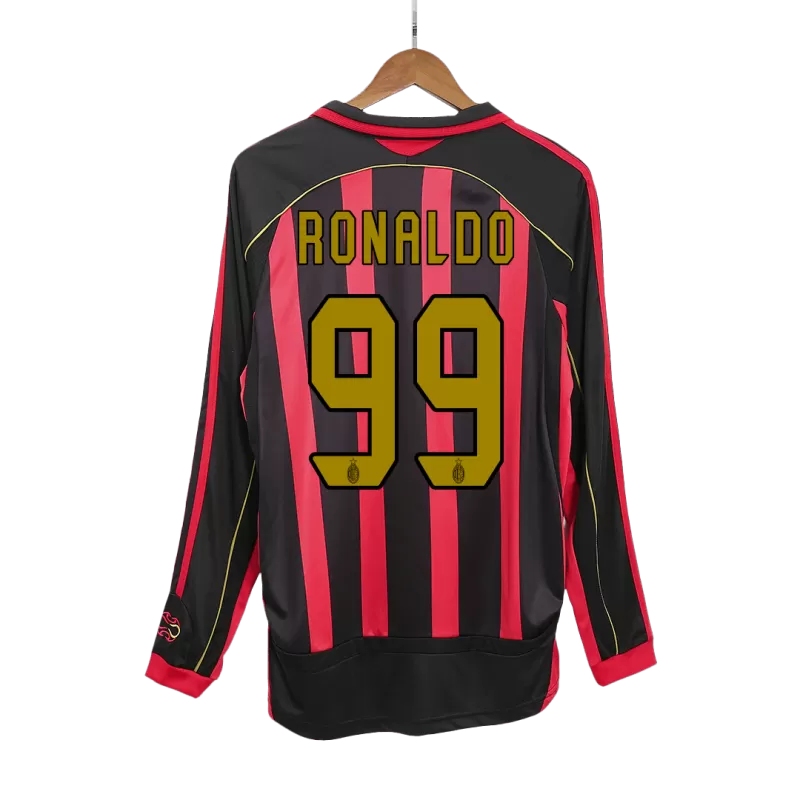 Camiseta RONALDO 99 AC Milan Retro 2006/07 ML Home