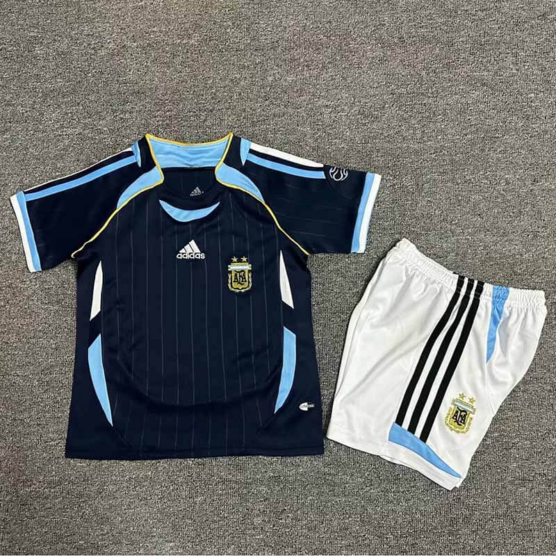 Camiseta Argentina Retro 2006 Away Niño Kit