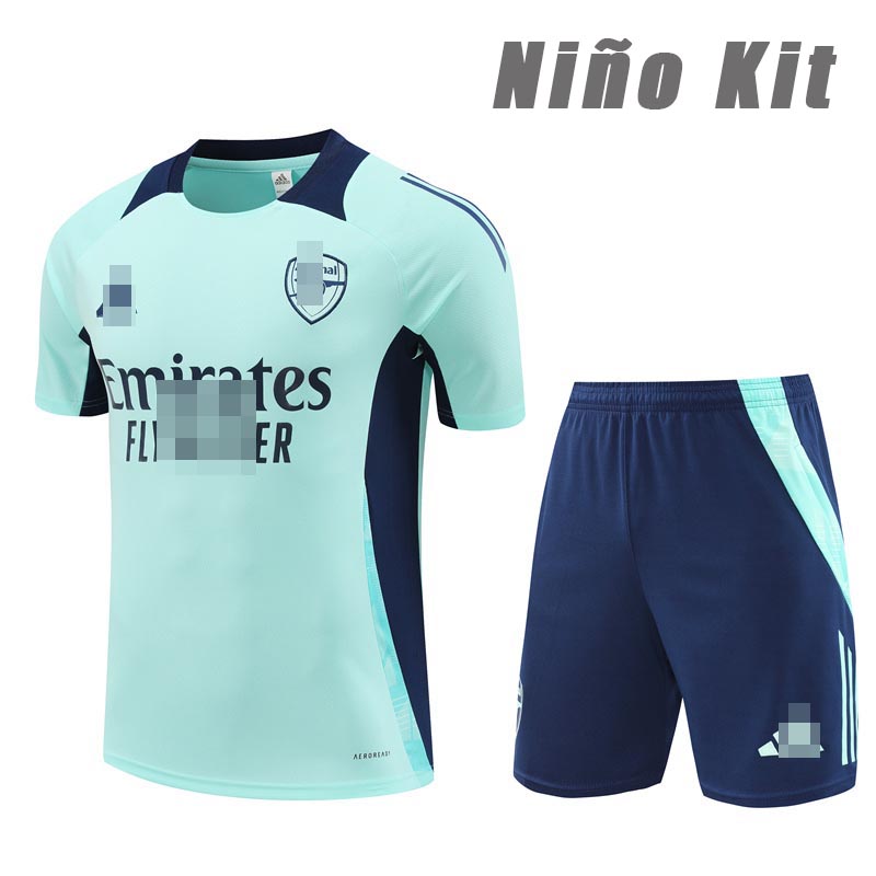 Camiseta de Entrenamiento Real Madrid 2024/2025 Niño Kit Aquamarine
