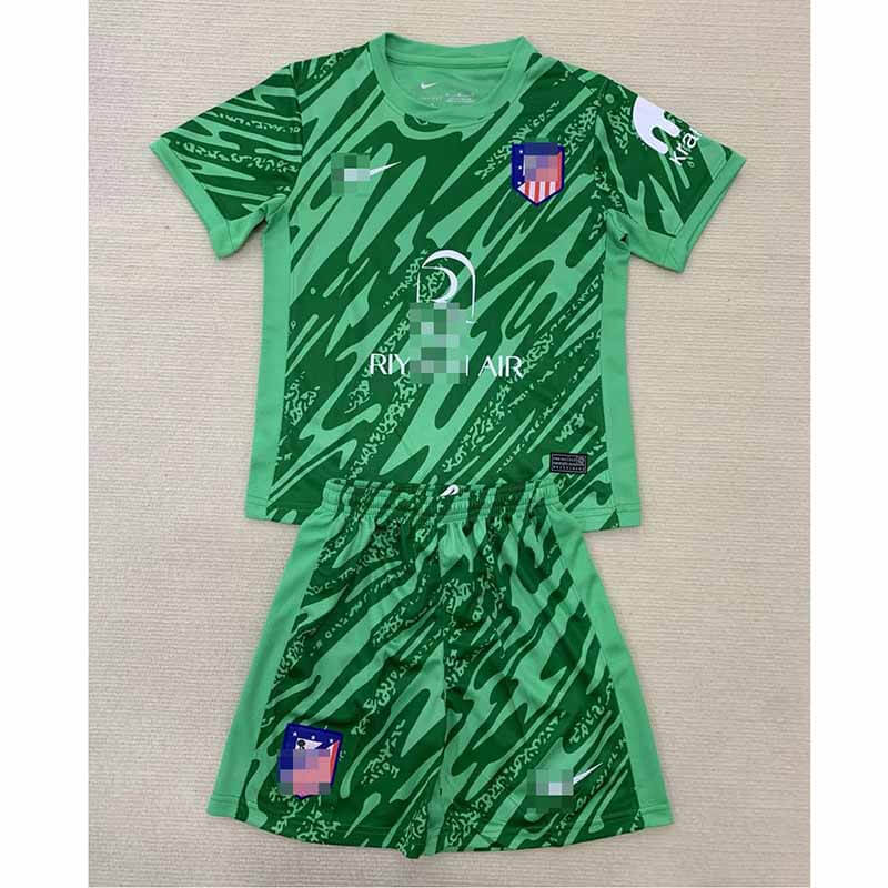Camiseta de Portero Atlético de Madrid Verde 2024/2025 Niño Kit