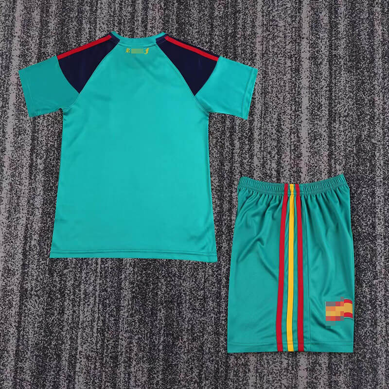 Camiseta De Portero España Verde 2010 Retro Niño Kit