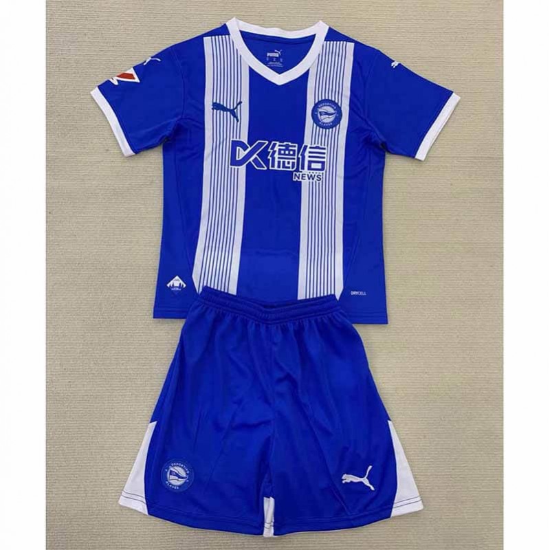 Camiseta Deportivo Alavés 2024/2025 Home Niño Kit