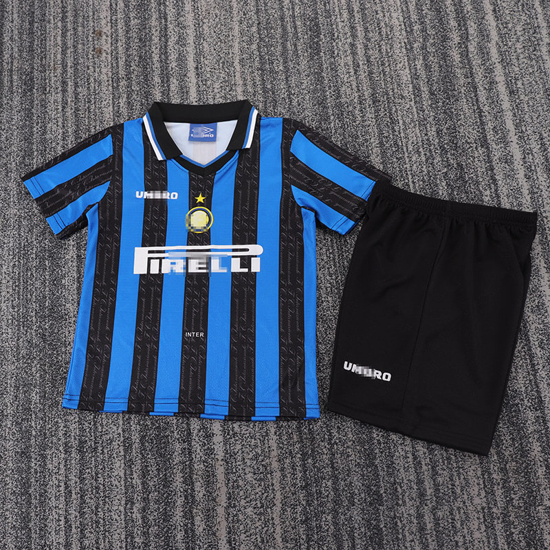 Camiseta Inter de Milan Retro 1997/98 Home Niño Kit
