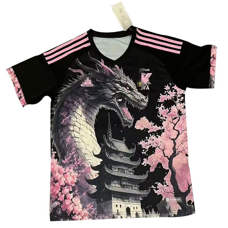 Camiseta Japón 2024 Especial Edición Negro/Rosa