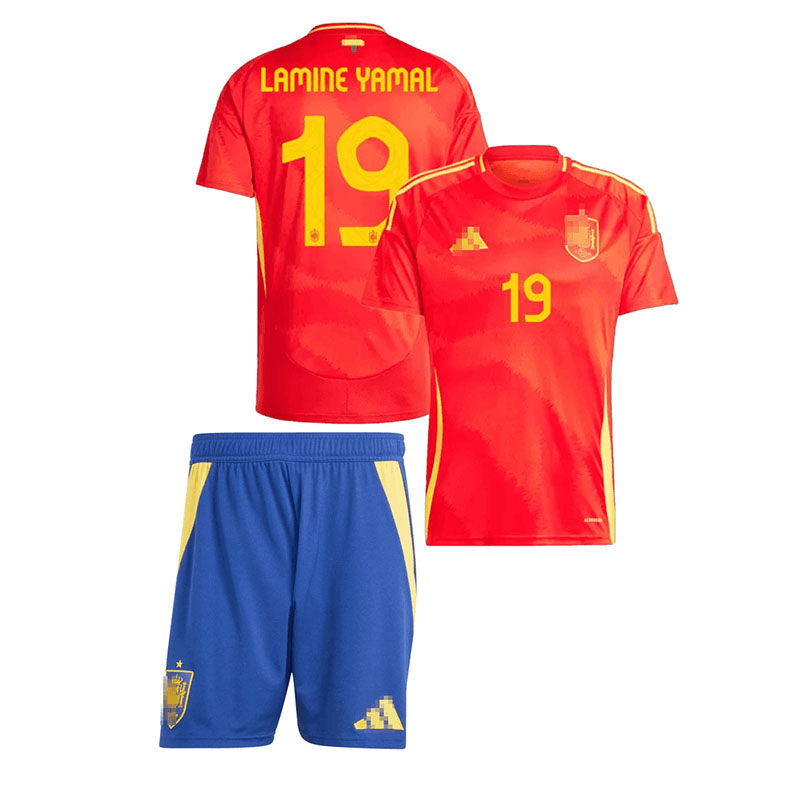 Camiseta Lamine Yamal 19 España 2024 Home Niño Kit