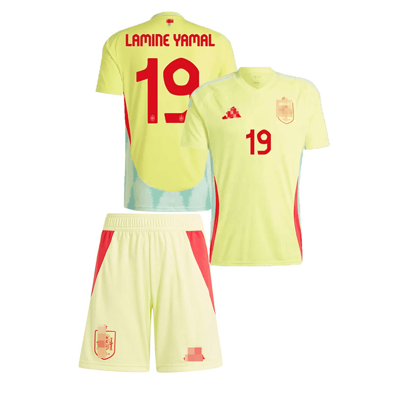 Camiseta Lamine Yamal 19 España 2024 Away Niño Kit