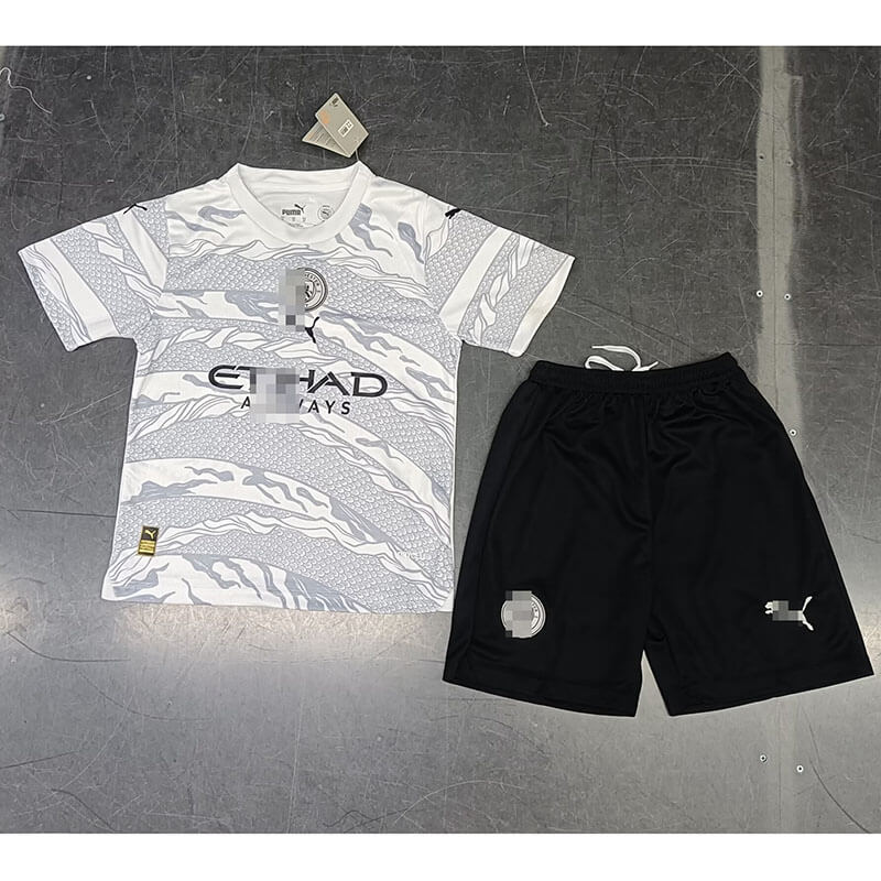 Camiseta Manchester City Año Nuevo Chino 2024/2025 Gris Niño Kit
