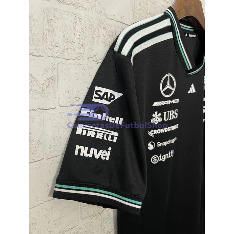 Camiseta Mercedes AMG Petronas F1 Racing Team 2025 Negro/Verde
