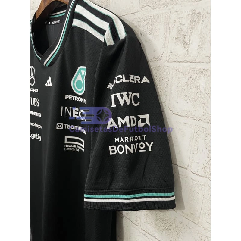 Camiseta Mercedes AMG Petronas F1 Racing Team 2025 Negro/Verde